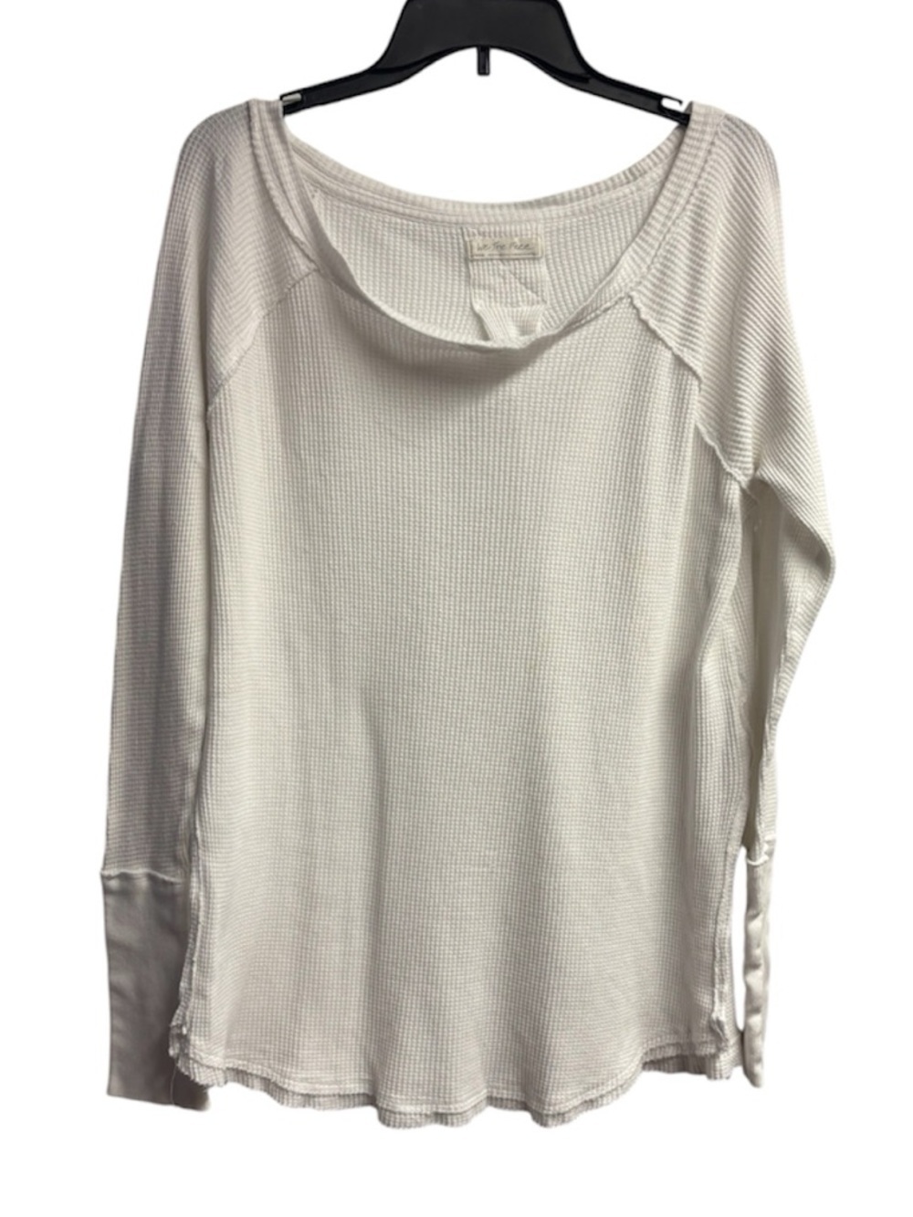 We The Free “Free People” Waffle Knit Thermal Long Sleeve Top Size Medium - Picture 1 of 6